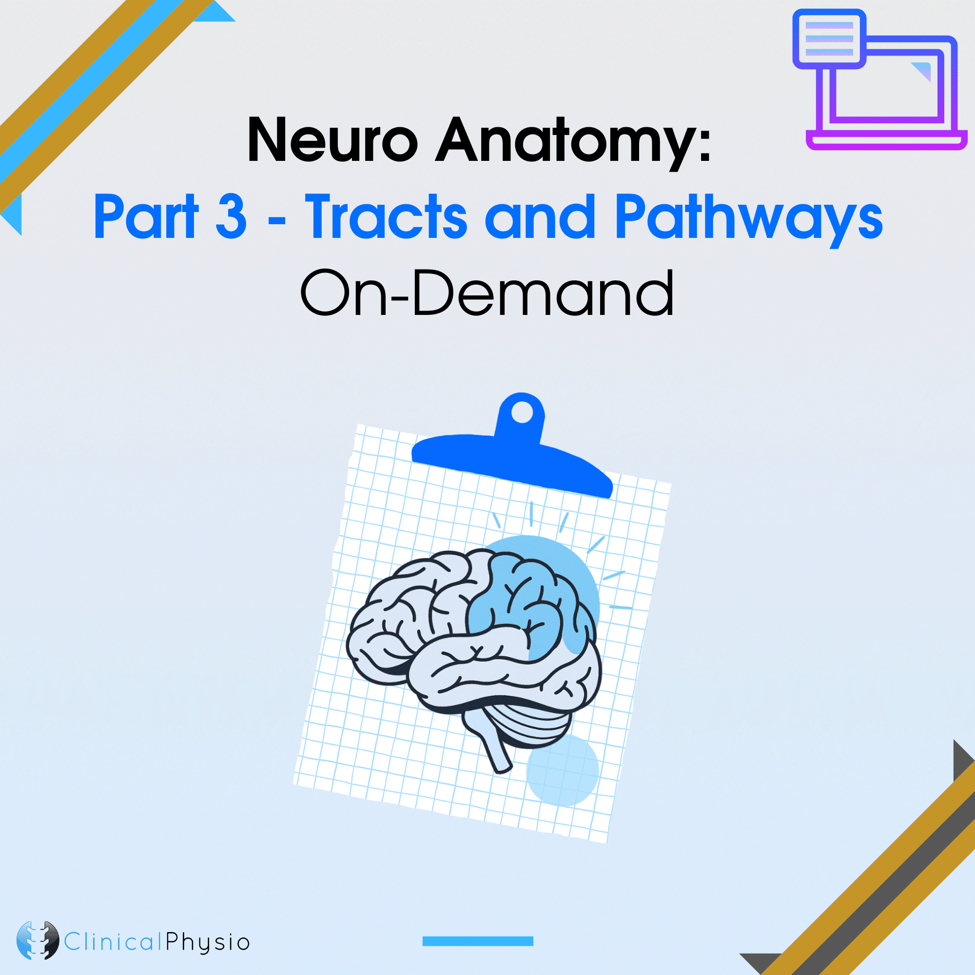 Neuro Anatomy: Part 3 - Tracts and Pathways On-Demand Webinar