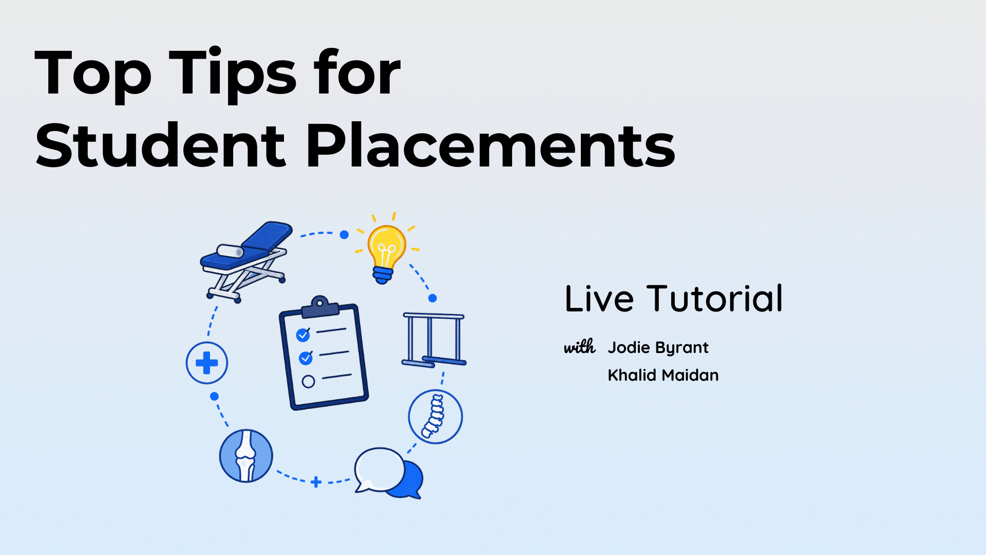 Top Tips for Student Placements LIVE Tutorial