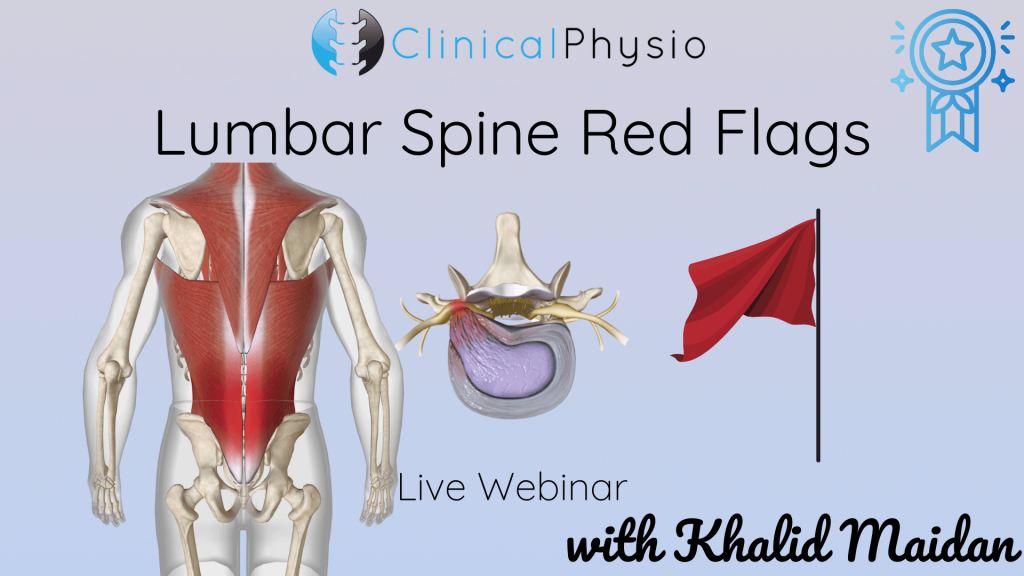 Lumbar Spine Red Flags inar Premium Physiotherapy Education