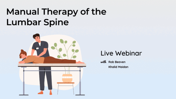 Manual Therapy of the Lumbar Spine LIVE Webinar